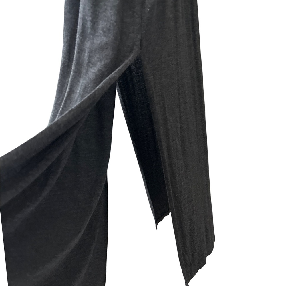 Madewell Women’s Sleeveless Racerback Heather Gray Side Slit Maxi Dress Medium - Picture 10 of 15